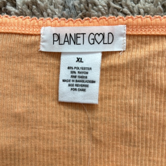 NWT Plant Gold orange ribbon baby tee - Picture 6 of 7